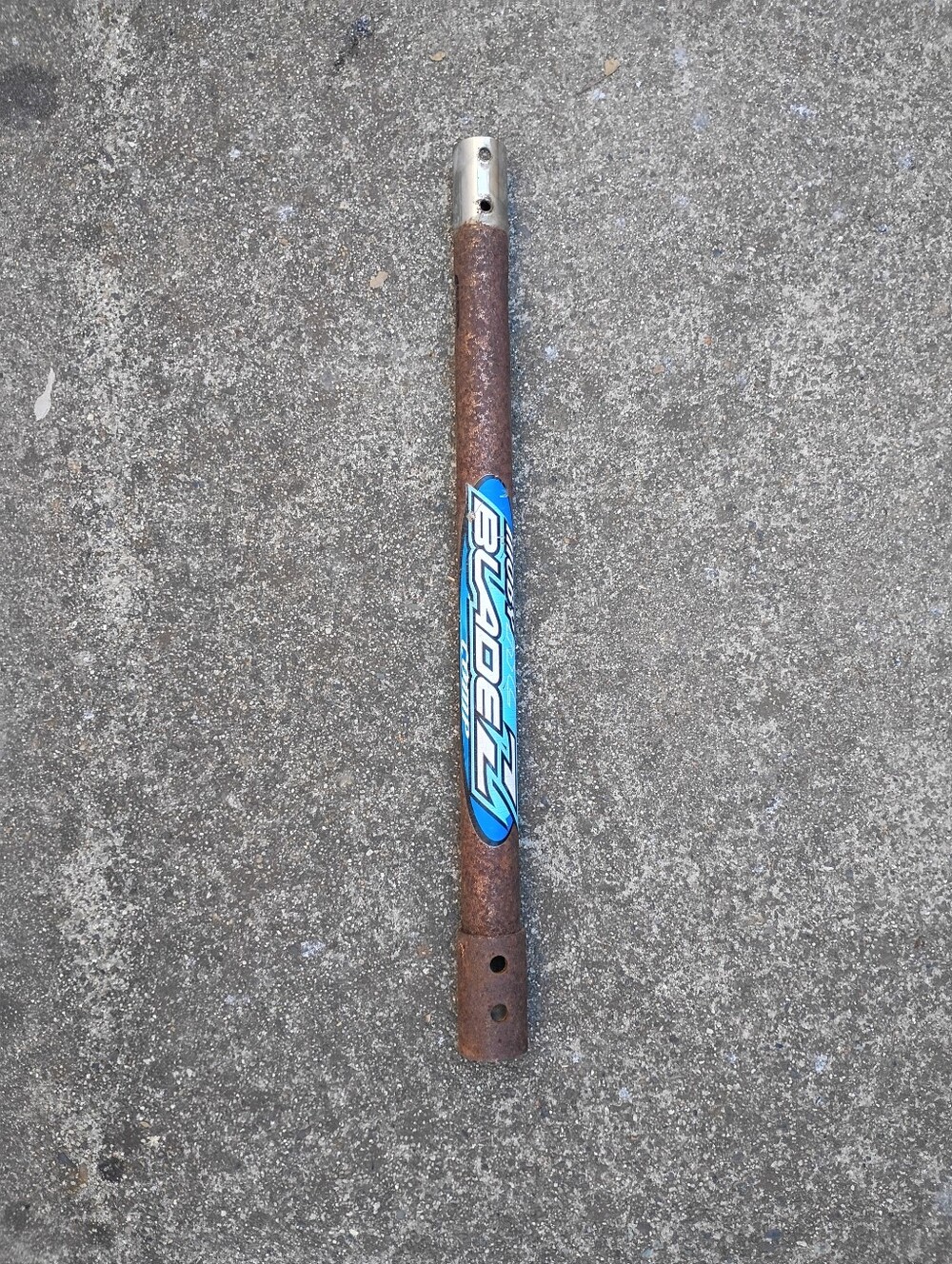 Blade Z Moby XL Comp Gas Scooter Pole Only Original with Heavy Rust